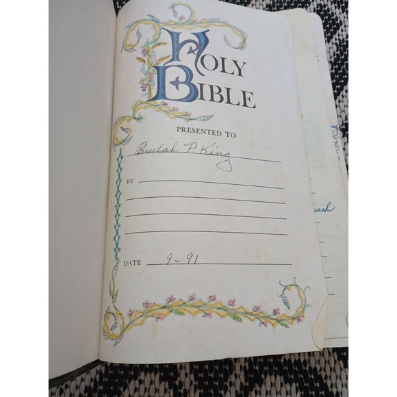 ✝️ KJV Holy Bible GIANT PRINT Edition Black Leatherette 1990 Nelson Regency 883 - Picture 3 of 16